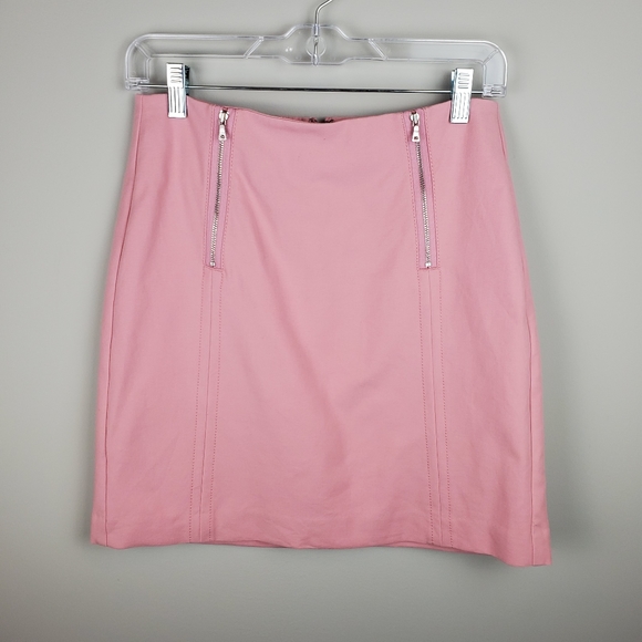 LOFT Dresses & Skirts - Loft Pink Zipper Detail Skirt